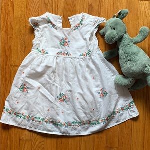 Marks&Spencer EUC Embroidered Lined Dress 24m